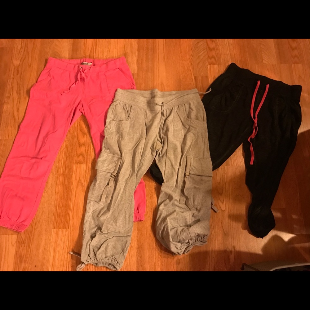 Lot of pants, sweat pants, pajama, gym pants